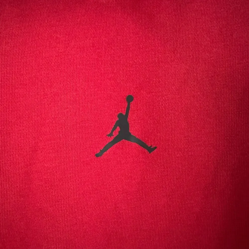 Nike Air Jordan Dri-Fit Pull Over‎ Red Hoodie Men's Size Medium Jumpman Logo